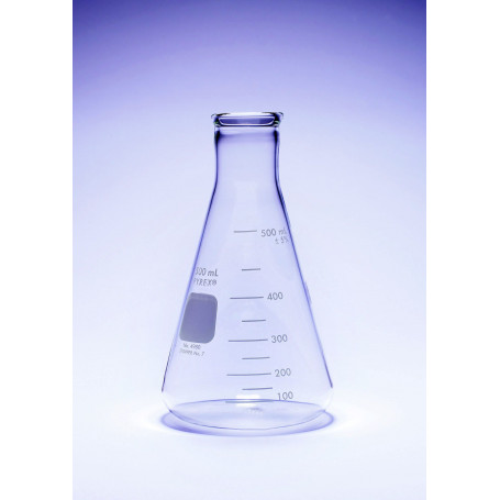 FIOLE ERLENMEYER col étroit 50 ml usage intensif