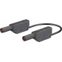 CORDON SECURITE 50 cm NOIR FICHE 2 mm