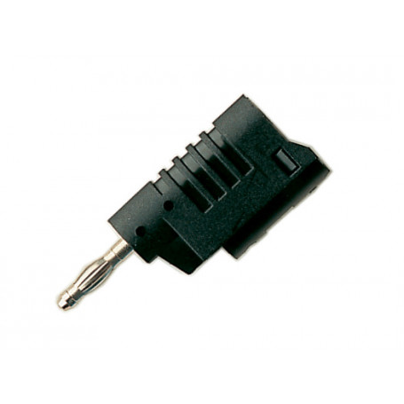 FICHE MALE 4 mm  Noir