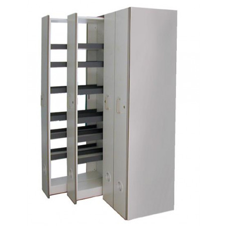 ARMOIRE DE RANGEMENT 2 TIROIRS VERTICAUX