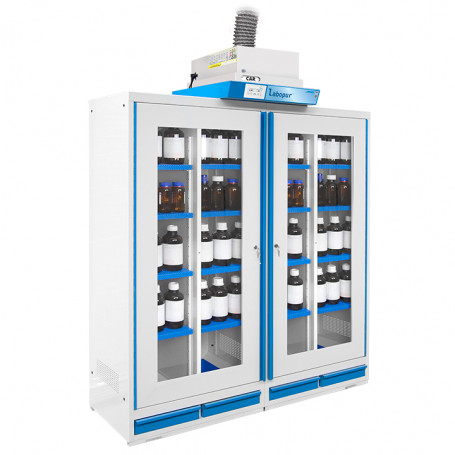 ARMOIRE A EXTRACTION DOUBLE 4 COMPARTIMENTS AF44+XT